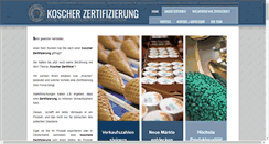 Desktop Screenshot of koscherzertifikat.de